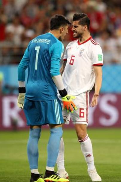 Ezatolahi affronta a muso duro il compagno. Getty Images